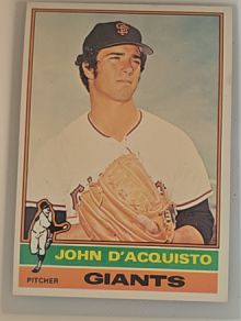 1976 Topps #628 John D'Acquisto — front