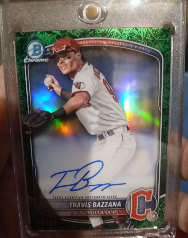 2025 Bowman Chrome Prospect Auto Travis Bazzana — front