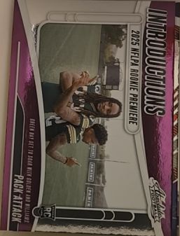 2025 Panini Absolute Introductions #I-SWS Savion Williams/Matthew Golden Pack Attack — front