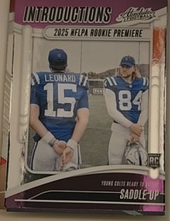 2025 Panini Absolute Introductions #I-RLD Riley Leonard Tyler Warren — front