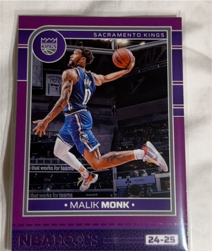 2024-25 Panini NBA Hoops #153 Malik Monk — front