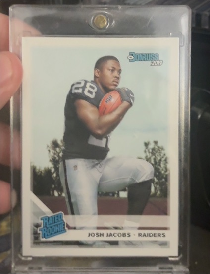 2019 Donruss #308 Josh Jacobs — front