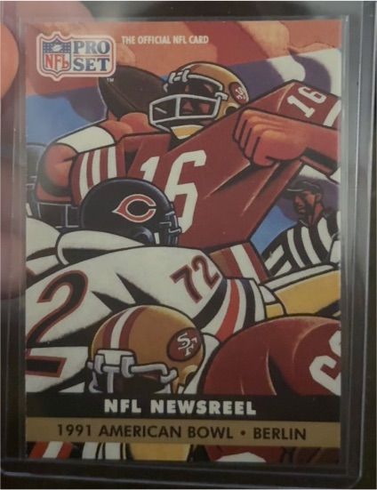 1991 Pro Set #692 1991 American Bowl Berlin Joe Montana — front