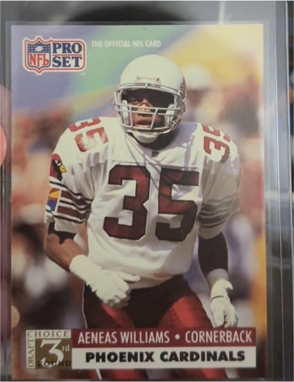 1991 Pro Set #354 Aeneas Williams — front