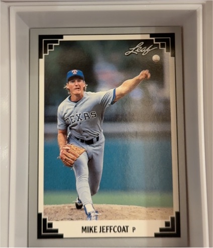 1991 Leaf #386 Mike Jeffcoat — front
