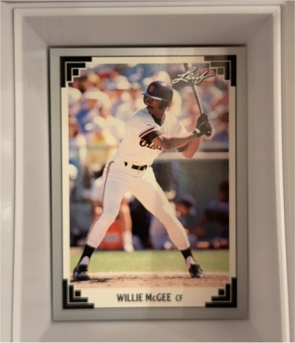 1991 Leaf #168 Willie McGee — front