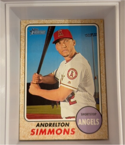 2017 Topps Heritage #170 Andrelton Simmons — front