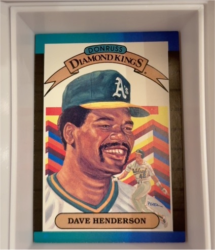 1989 Donruss Diamond Kings #20 Dave Henderson — front