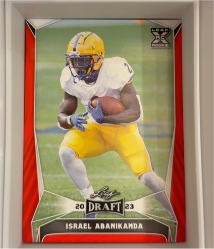2023 Leaf Draft #49 Israel Abanikanda — front