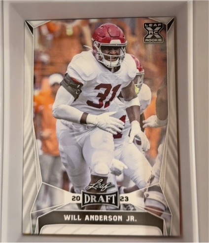 2023 Leaf Draft #73 Will Anderson Jr. — front