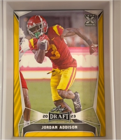 2023 Leaf Draft #56 Jordan Addison — front