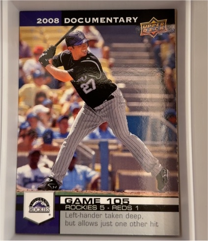 2008 Upper Deck Documentary #105 Garrett Atkins — front