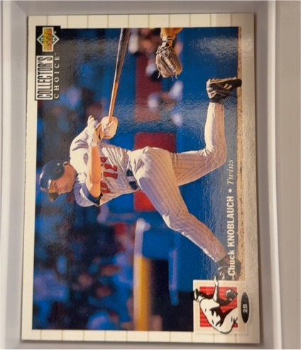1994 Upper Deck Collector's Choice #166 Chuck Knoblauch — front