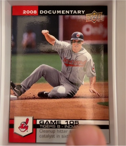 2008 Upper Deck Documentary #Game 105 Cleveland Indians — front