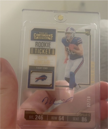 2023 Panini Contenders #107 Dalton Kincaid Rookie Ticket — front