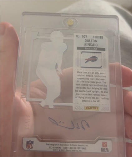 2023 Panini Contenders #107 Dalton Kincaid — front