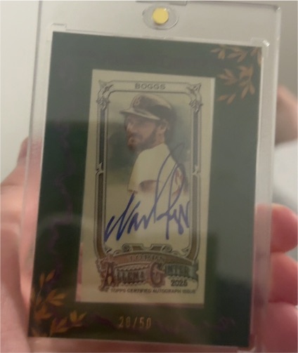 2025 Topps Allen & Ginter #MA-WB Wade Boggs — front