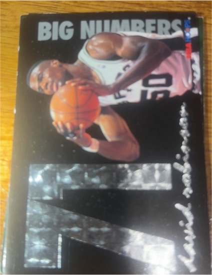 1994 Hoops Big Numbers #BN1 David Robinson — front