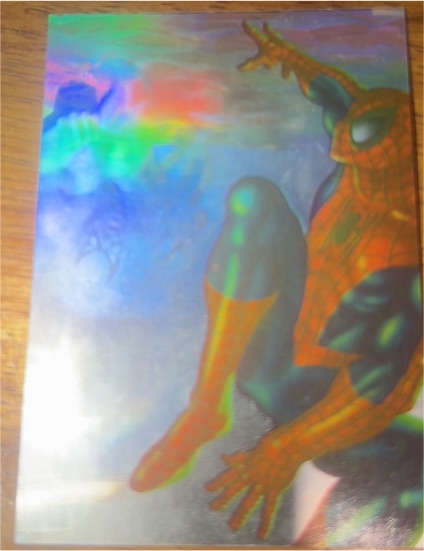 1995 Fleer Ultra Holoblast #3 Spider-Man vs Scorpion — front