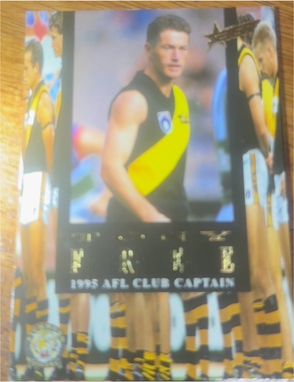 1995 Select AFL Series 2 Club Captains #CC13 Tony Free — front