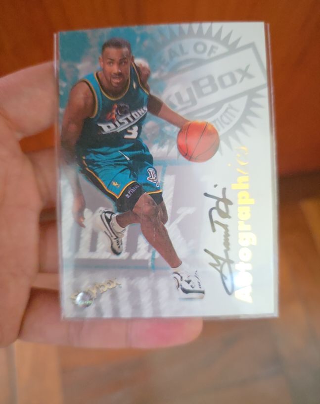 1997 Skybox Autographics # Joe Dumars — front