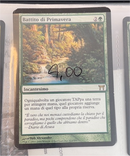 2004 Magic: The Gathering Champions of Kamigawa #212 Heartbeat of Spring — front