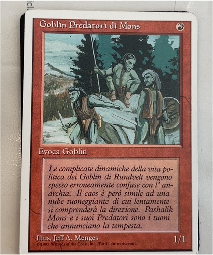 1995 Magic: The Gathering Mons's Goblin Raiders — front