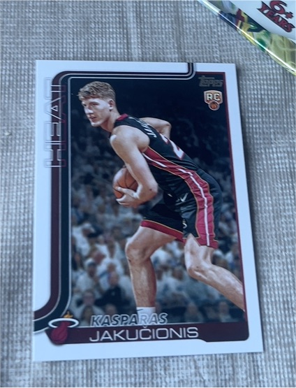 2025-26 Topps #220 Kasparas Jakucionis — front