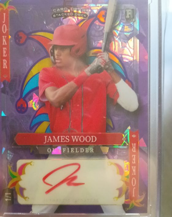 2024 Wild Card 5 Card Draw Stacked Deck Joker 1/1 James Wood — front