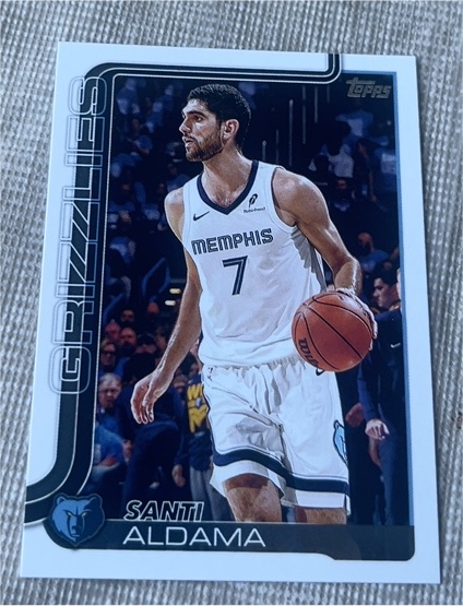 2025-26 Topps #187 Santi Aldama — front