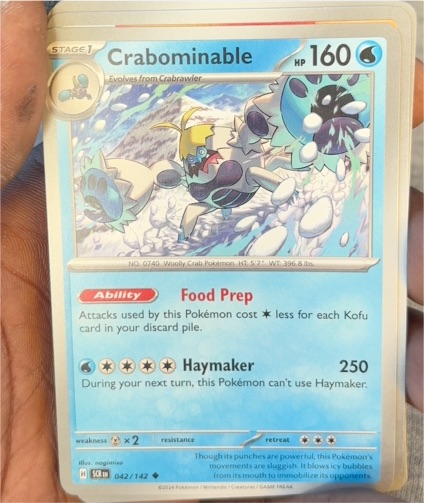 2024 Pokémon Scarlet & Violet Stellar Crown #42 Crabominable — front