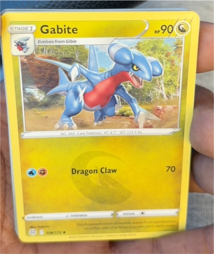 2022 Pokémon Brilliant Stars #108 Gabite — front