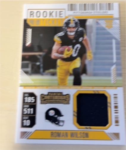 2024 Panini Contenders #RTS-RWN Roman Wilson Rookie Ticket Patch — front