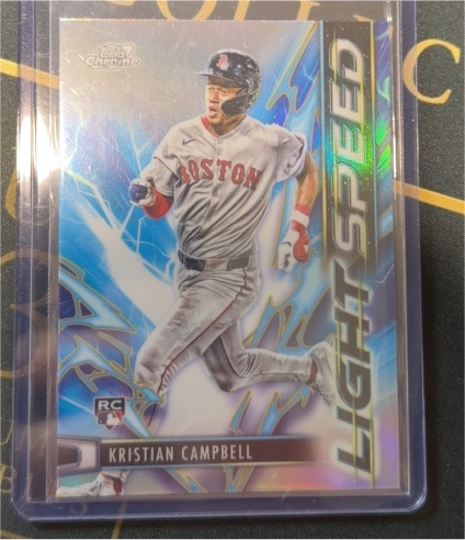 2025 Topps Chrome Cosmic #LS-25 Kristian Campbell Lightspeed RC — front