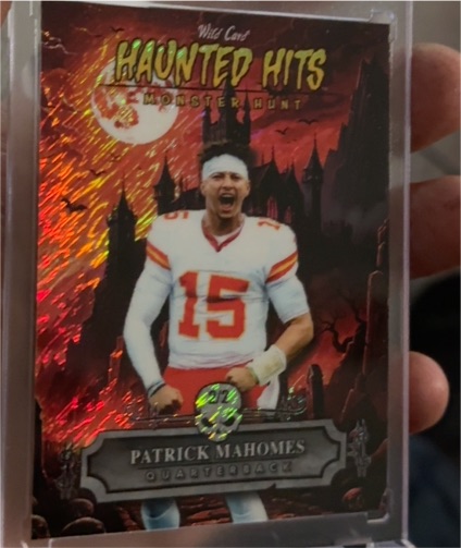 2025 Wild Card Haunted Hits Monster Hunt #HHCC-PM Patrick Mahomes — front