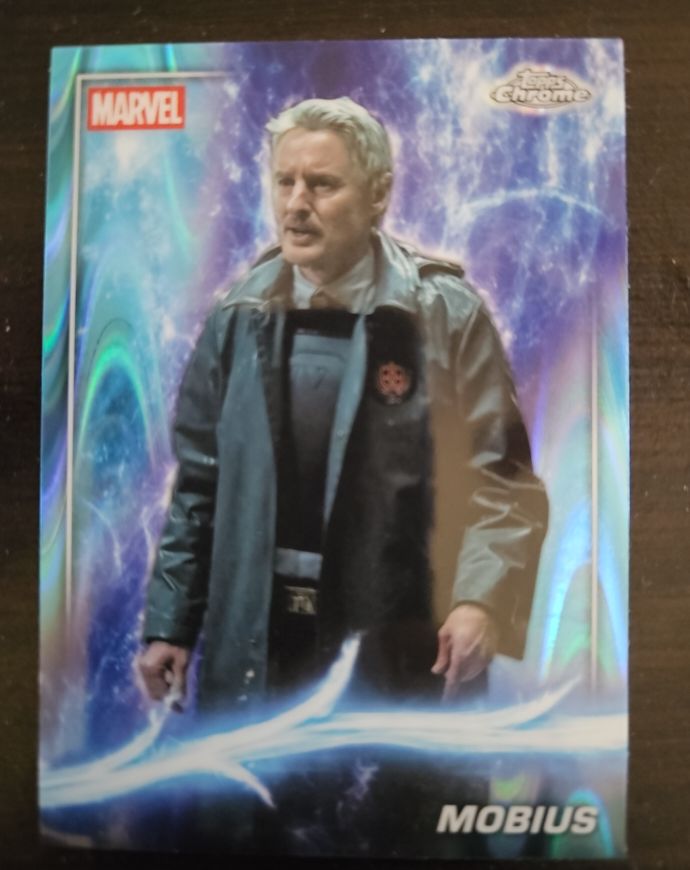 2025 Topps Chrome Marvel Studios #103 Mobius — front