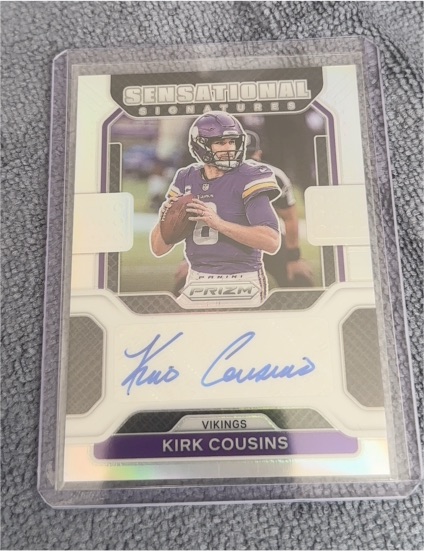 2021 Panini Prizm Sensational Signatures #SS-KC Kirk Cousins — front