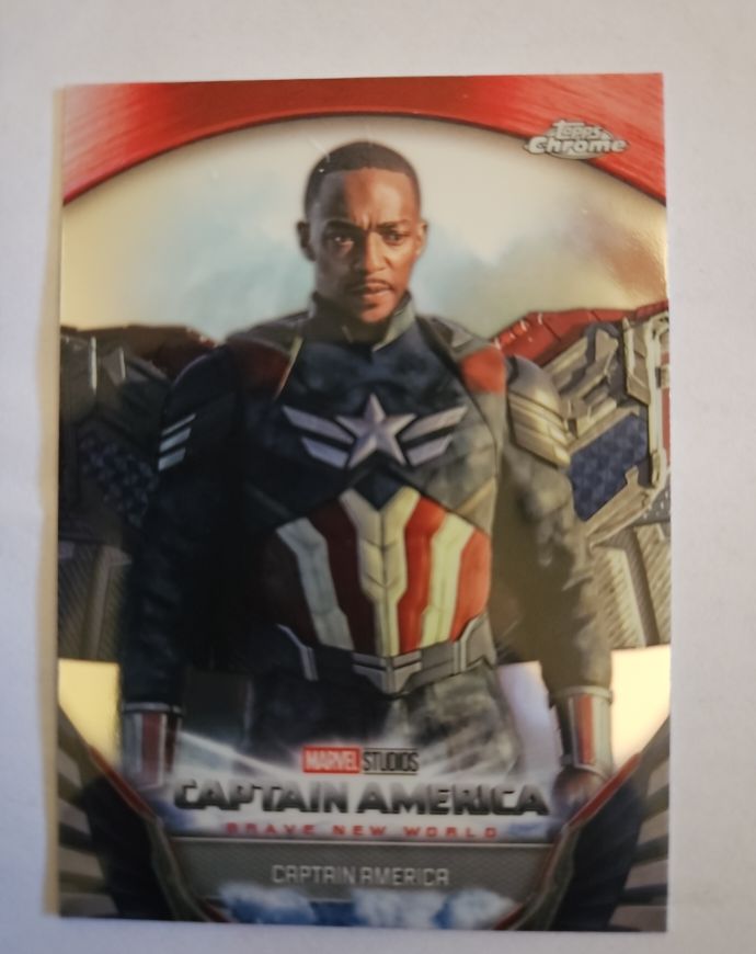 2025 Topps Chrome Marvel Studios Captain America #BNW-10 Sam Wilson — front