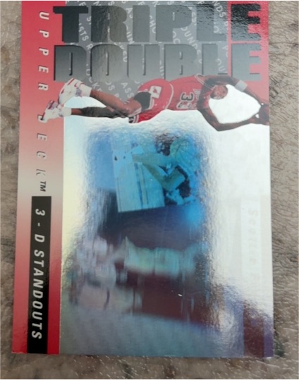 1993-94 Upper Deck Triple Double 3-D Standouts #TD3 Scottie Pippen — front