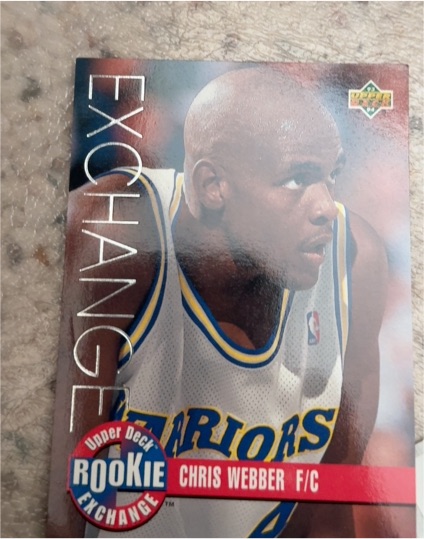 1993-94 Upper Deck Rookie Exchange #RE1 Chris Webber — front