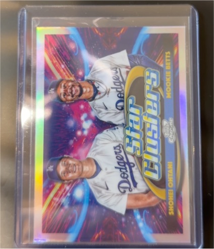 2025 Topps Chrome Cosmic #DSC-4 Mookie Betts / Shohei Ohtani Star Clusters — front