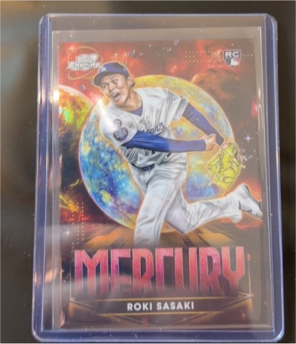 2025 Topps Cosmic Chrome Planetary Pursuit Mercury #PPM-6 Roki Sasaki — front