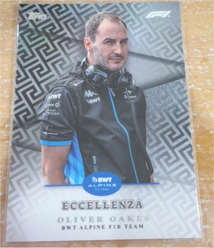 2024 Topps Eccellenza Oliver Oakes BWT Alpine F1 Team — front