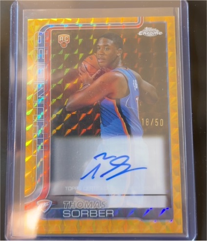 2025-26 Topps Chrome #265 Thomas Sorber — front