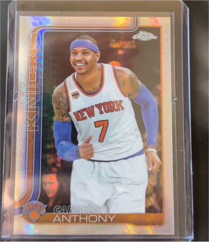 2025-26 Topps Chrome #248 Carmelo Anthony — front