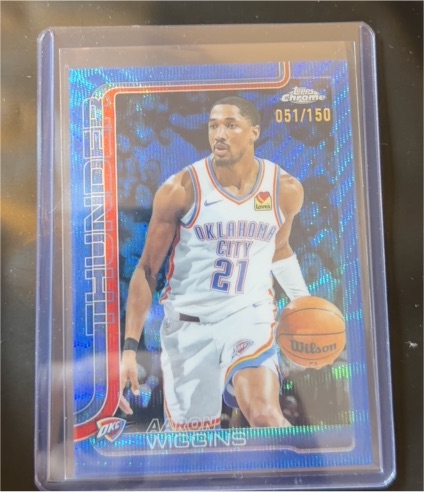 2025-26 Topps Chrome #196 Aaron Wiggins — front