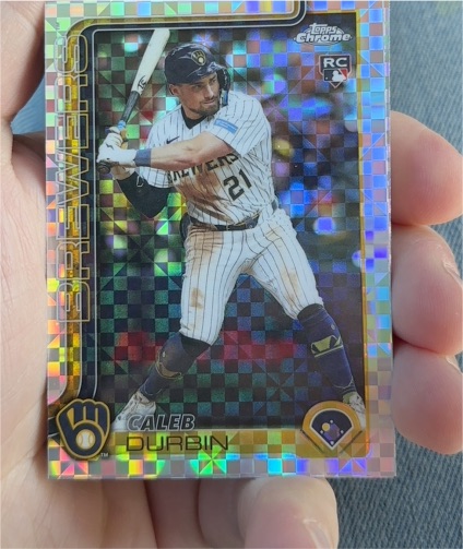 2025 Topps Chrome Update #USC82 Caleb Durbin — front
