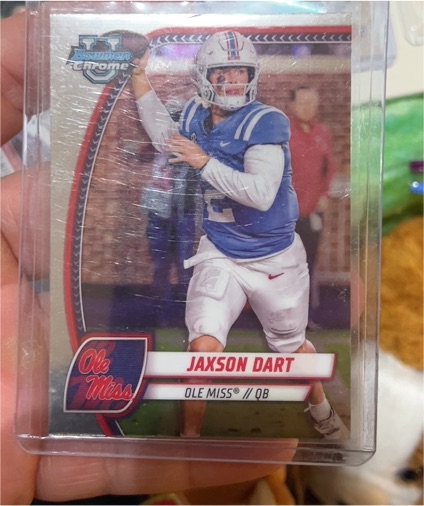 2024 Bowman Chrome University #6 Jaxson Dart — front