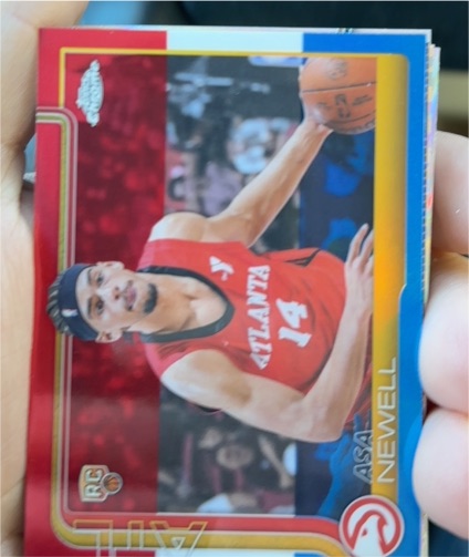 2025-26 Topps Chrome #273 Asa Newell — front
