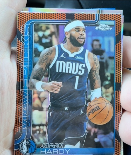 2025-26 Topps Chrome #60 Jaden Hardy — front